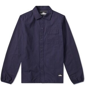 Penfield Blackstone Ripstop Men Navy Blue Cotton Shirt Snap Button Size Medium